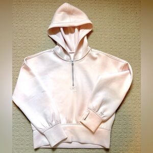 Abercrombie Kids Performance Hoodie – Light Pink (Size 11/12)